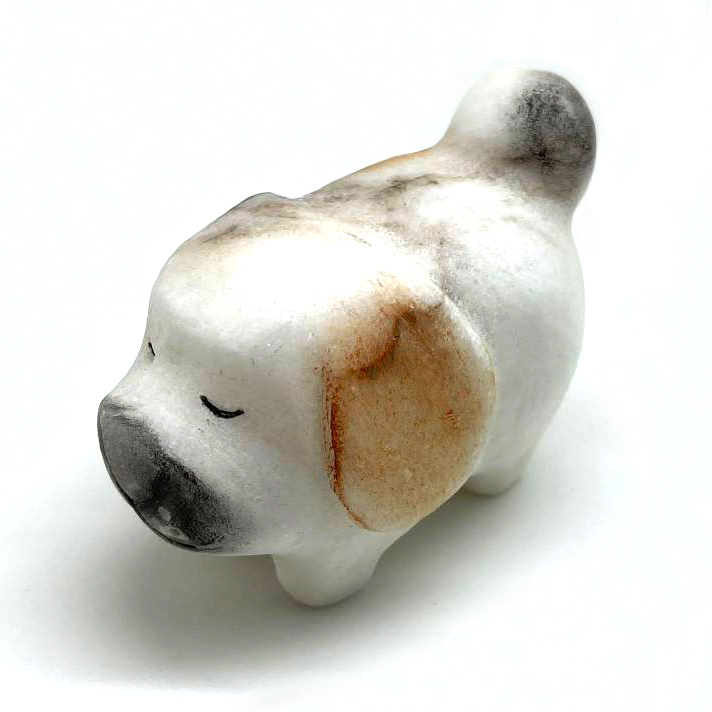 картинка Сувенир Собака Джек резной  из натурального камня Sr-Bor027 от магазина El Corazon