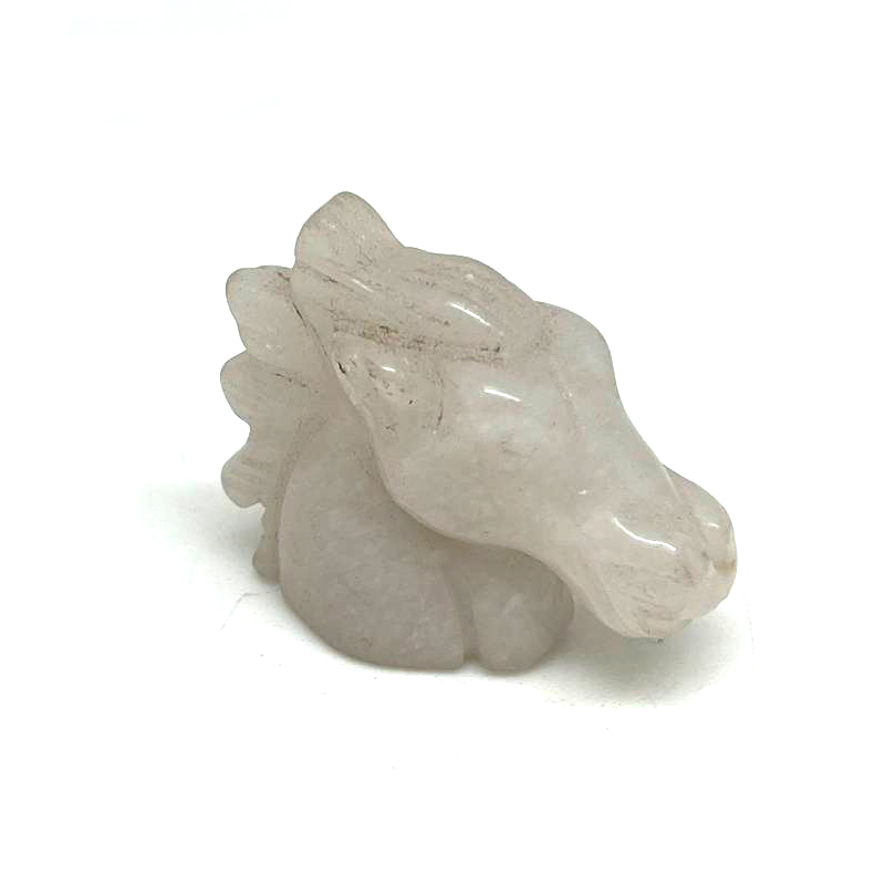 картинка Голова лошади Сувенир Elit из натурального камня кварц Sr-Horse-08 от магазина El Corazon