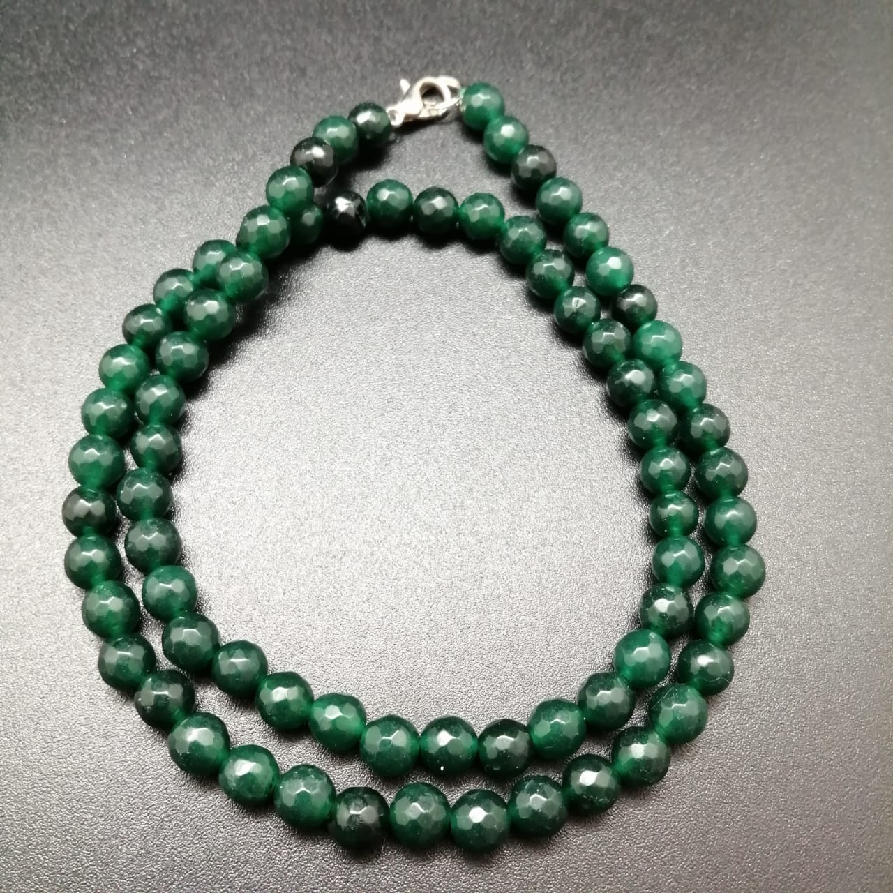 картинка Ожерелье 44 см из зеленого Агата  от магазина El Corazon