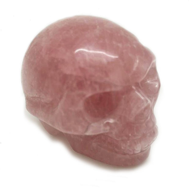 картинка Череп - символ выдержки и спокойной внутренней силы из розового кварца Sr-Skull-07 от магазина El Corazon