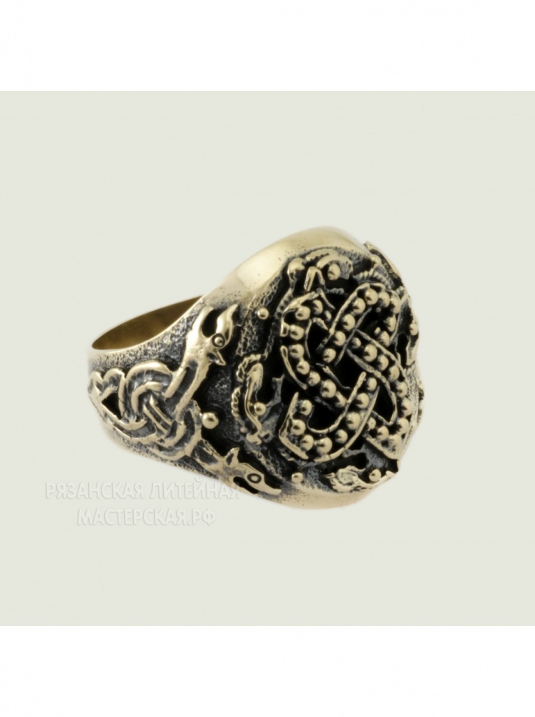 картинка Перстень с чудовищем, стилизация РЗ-К0486БР от магазина El Corazon