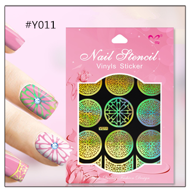картинка Yi Kou Виниловые трафареты для ногтей № Y011 от магазина El Corazon