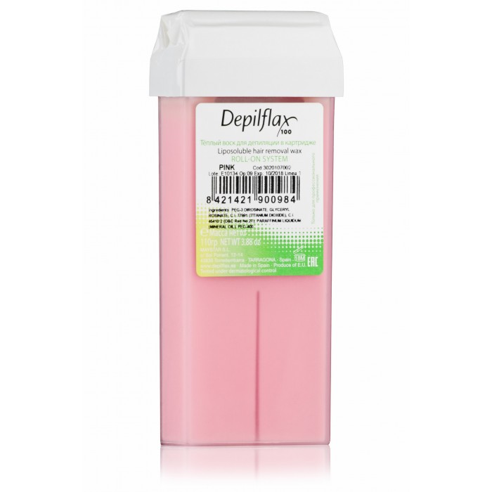 картинка Depilflax Тёплый воск для депиляции в картридже Сливочно-розовый, 110 г от магазина El Corazon