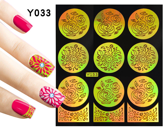 картинка Yi Kou Виниловые трафареты для ногтей № Y033 от магазина El Corazon