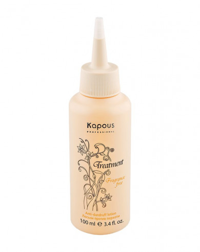 картинка Kapous Professional 100 мл, Лосьон против перхоти серии "Treatment" Fragrance free от магазина El Corazon