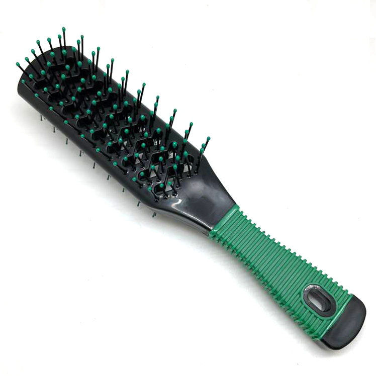 картинка Kaizer Массажная Щетка для волос 9116 зеленая Brush 232 от магазина El Corazon