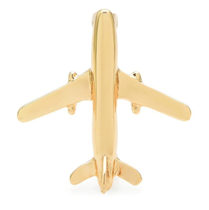 картинка Брошь Самолет золотого цвета  от магазина El Corazon