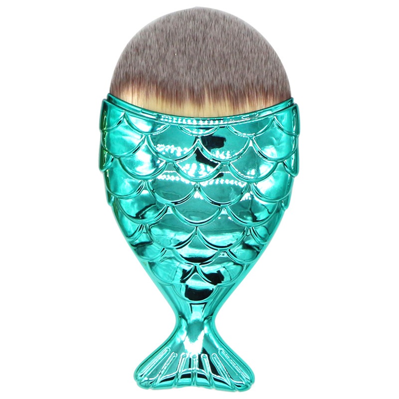 картинка Кисть-рыбка для макияжа "Fish Brush" бирюзовый от магазина El Corazon