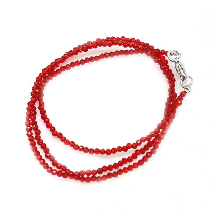 картинка Ожерелье - нитка 45 см из  красного Кварца ШП400-36 от магазина El Corazon