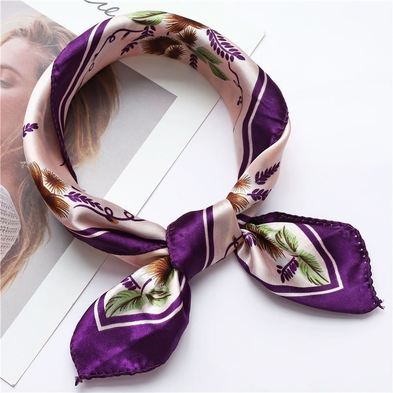 картинка Легкий, женский шелковый шарф-платок 50X50 cm 85 от магазина El Corazon