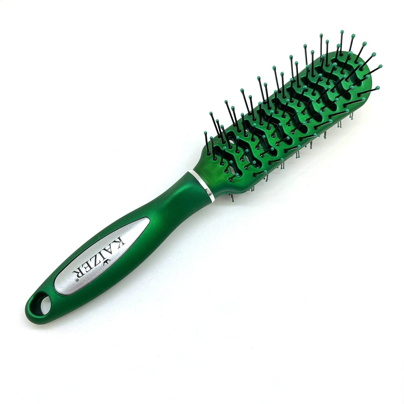 картинка Kaizer Массажная Щетка для волос 2013DAU зеленая Brush152 от магазина El Corazon