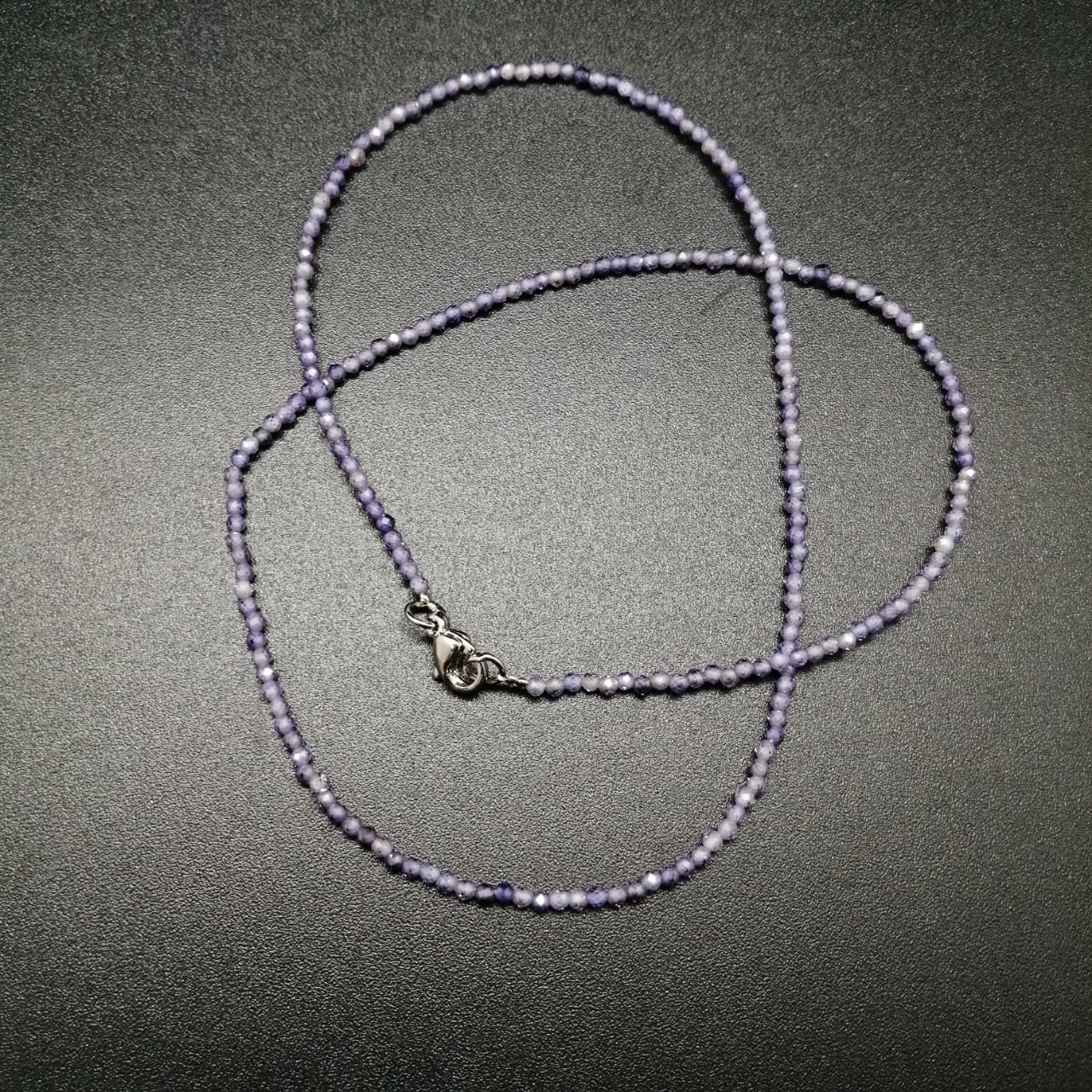 картинка Ожерелье - нитка 45 см из фиалкового Циркона ШП400-34 от магазина El Corazon
