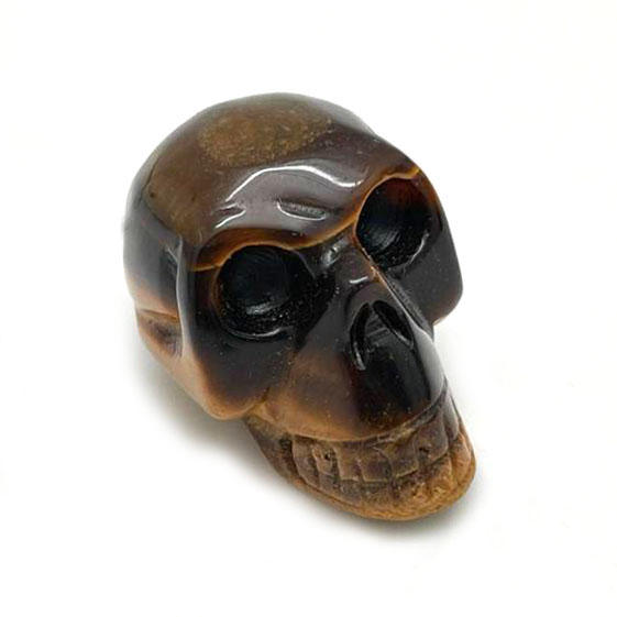 картинка Череп - символ выдержки и спокойной внутренней силы из тигрового глазаSr-Skull-04 от магазина El Corazon