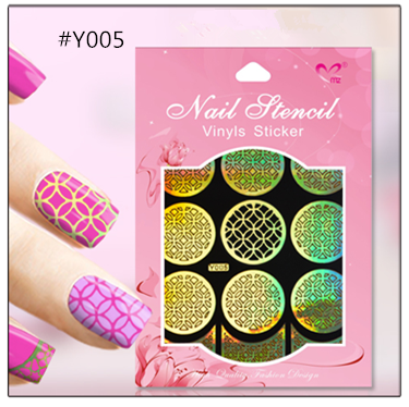 картинка Yi Kou Виниловые трафареты для ногтей № Y005 от магазина El Corazon
