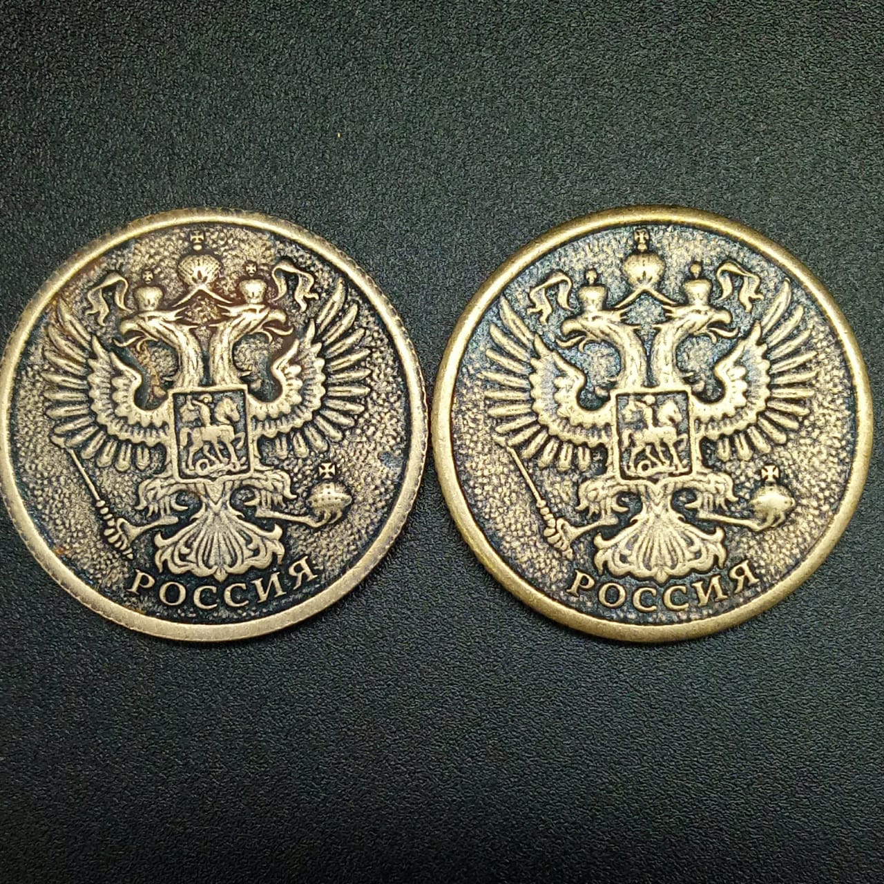 картинка Монета сувенирная Герб России, d-3 см от магазина El Corazon