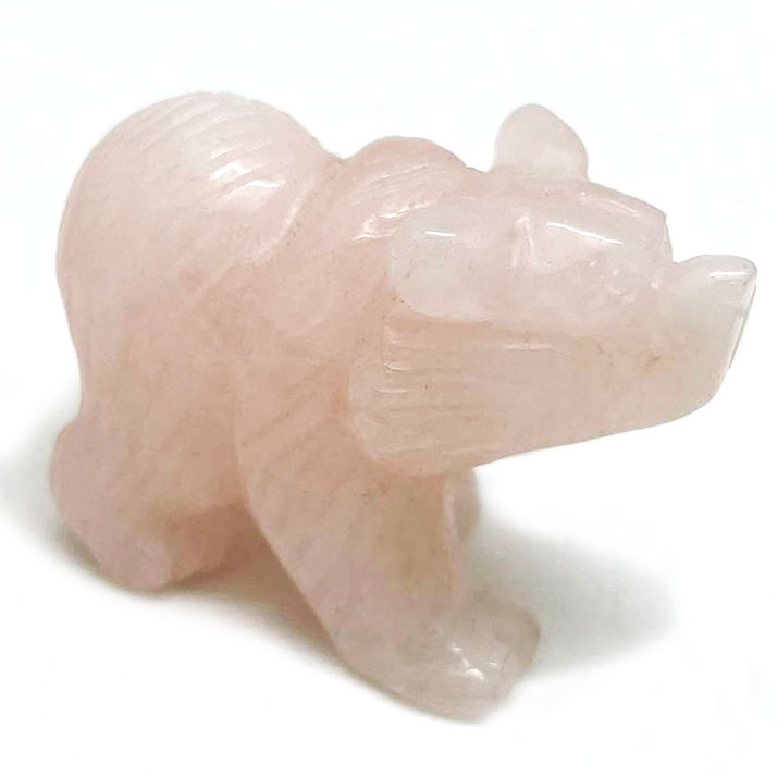 картинка Медведь-хозяин леса - символ силы розовый кварц Sr-Bear-19 от магазина El Corazon